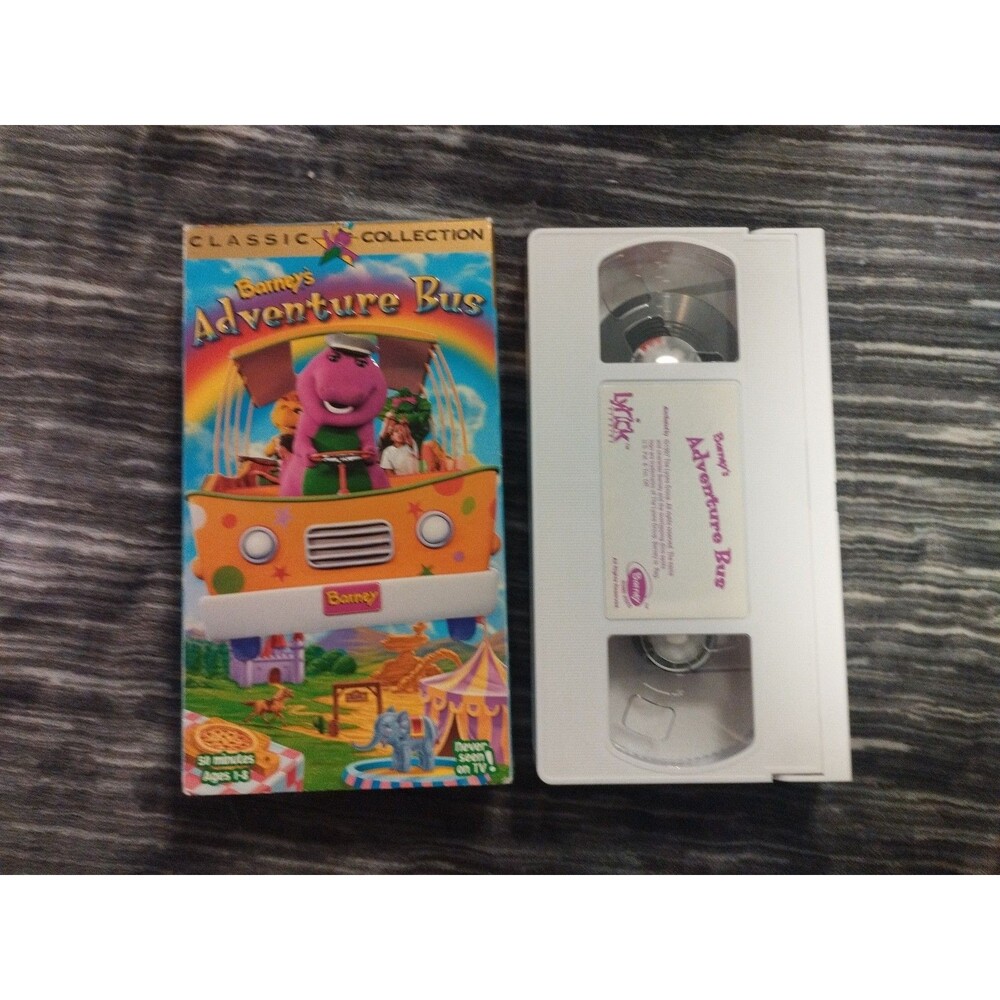 Barney - Barneys Adventure Bus (VHS, 1997) Classic Collection Video Tape VHS